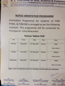 Orientatuion Programme