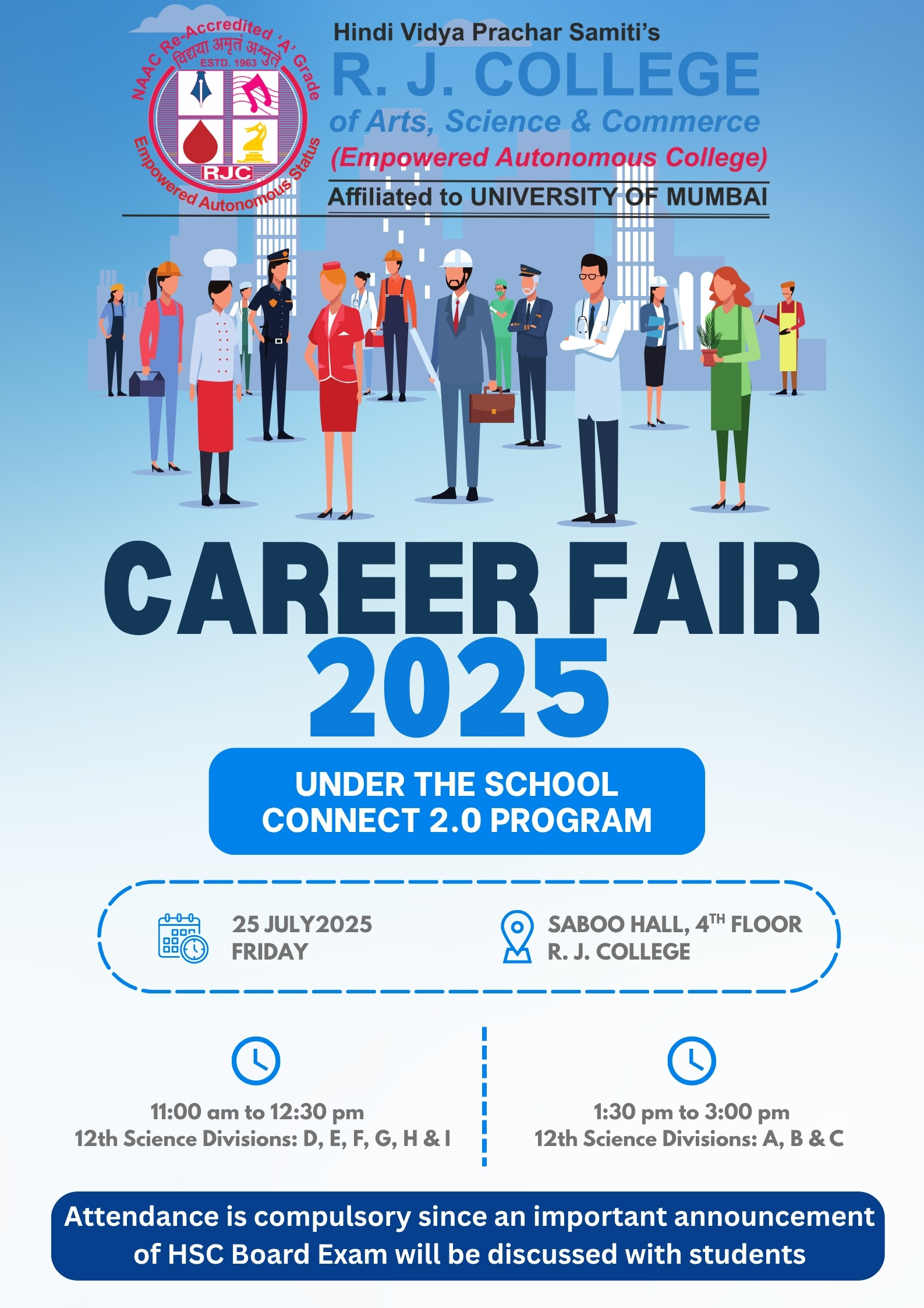 Career fair 2025 Under the School Connect 2.0 Program 25 July 2025